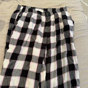 black, purple+glitter, white plaid VS pajama pants